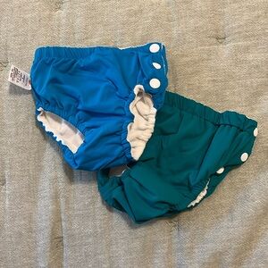 Set of 2 cloth swim diapers 0-3M